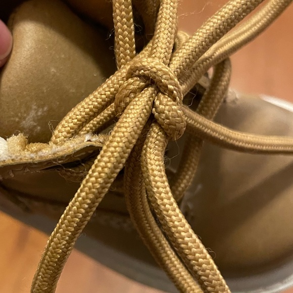 NWOT Kid Connection Baby Tan Lace Up Work Boots, Size 1 - Picture 6 of 7